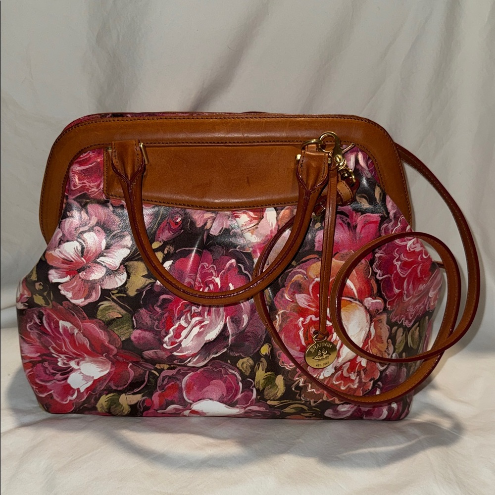 Brahmin Rare Louise Rise Convertible Satchel / Shoulder Bag EUC